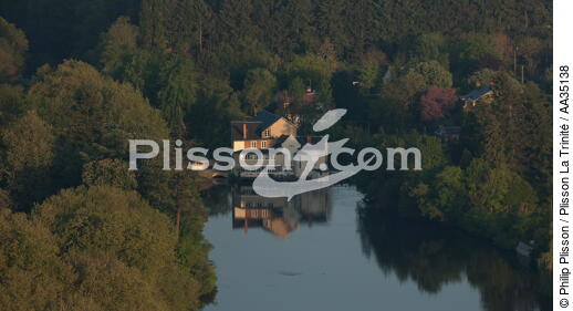Le Loiret vue du ciel - © Philip Plisson / Plisson La Trinité / AA35138 - Nos reportages photos - Fleuve
