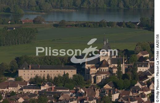 Le Loiret vue du ciel - © Philip Plisson / Plisson La Trinité / AA35156 - Nos reportages photos - Monument religieux