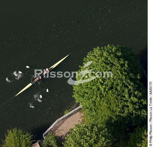 Le Loiret vue du ciel - © Philip Plisson / Plisson La Trinité / AA35170 - Nos reportages photos - Fleuve