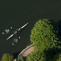 Le Loiret vue du ciel © Philip Plisson / Plisson La Trinité / AA35170 - Nos reportages photos - Sport et loisir