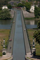 Le pont canal de Briare © Philip Plisson / Pêcheur d’Images / AA35193 - Nos reportages photos - Le Loiret vue du ciel