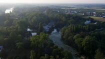 Le Loiret vue du ciel © Philip Plisson / Plisson La Trinité / AA35205 - Nos reportages photos - Le Loiret vue du ciel