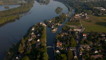 Combleux sur les bords de Loire © Philip Plisson / Plisson La Trinité / AA35207 - Nos reportages photos - Le Loiret vue du ciel