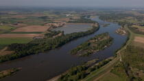 Le Loiret vue du ciel © Philip Plisson / Plisson La Trinité / AA35211 - Nos reportages photos - Géomorphie