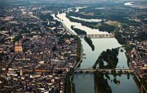 Orléans vue du ciel © Philip Plisson / Plisson La Trinité / AA35322 - Nos reportages photos - Loiret