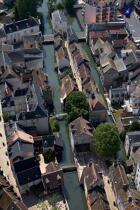 Montargis, surnommée la Venise du Gâtinais. © Philip Plisson / Plisson La Trinité / AA35324 - Nos reportages photos - Loiret