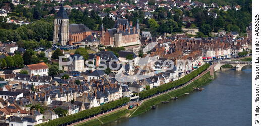 Gien and the castle - © Philip Plisson / Plisson La Trinité / AA35325 - Photo Galleries - River [large]