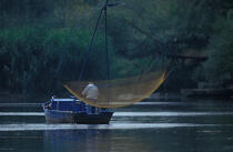 Pêche au carrelet sur la Loire © Philip Plisson / Plisson La Trinité / AA35463 - Nos reportages photos - Pêche