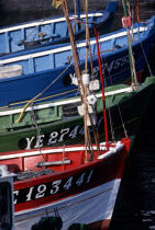 Bateaux de pêche sur l'île d'Yeu © Philip Plisson / Plisson La Trinité / AA35475 - Nos reportages photos - Pêche
