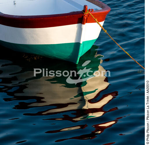 Barque dans le port de Roscoff - © Philip Plisson / Plisson La Trinité / AA35510 - Nos reportages photos - Roscoff