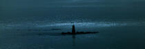 Balise dans le Golfe du Morbihan © Philip Plisson / Plisson La Trinité / AA35524 - Nos reportages photos - Lumière