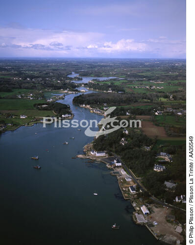 La rivière de Crac'h dans le Morbihan - © Philip Plisson / Plisson La Trinité / AA35549 - Nos reportages photos - Rivière [56]