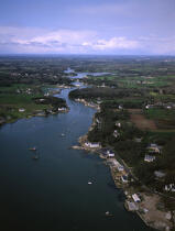 La rivière de Crac'h dans le Morbihan © Philip Plisson / Plisson La Trinité / AA35549 - Nos reportages photos - Trinité-sur-Mer [La]