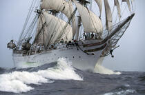 The Three Mast Barque Statsraad Lehmkuhl © Philip Plisson / Plisson La Trinité / AA35556 - Photo Galleries - Tall ship / Sailing ship