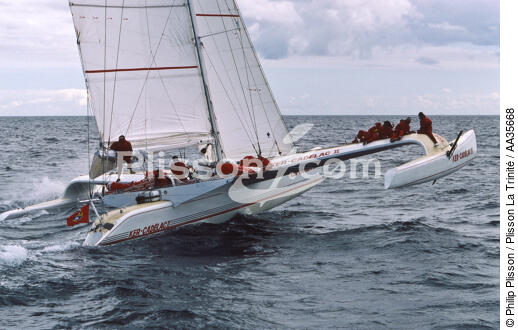 Ker Cadelac II - © Philip Plisson / Plisson La Trinité / AA35668 - Photo Galleries - Ocean racing trimaran