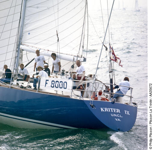 Kriter IX, skippered by André Viant - © Philip Plisson / Plisson La Trinité / AA35672 - Photo Galleries - Maxi-monohull Racing Yacht