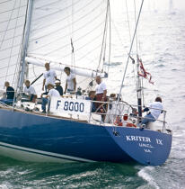 Kriter IX, skippered by André Viant © Philip Plisson / Plisson La Trinité / AA35672 - Photo Galleries - Maxi-monohull Racing Yacht