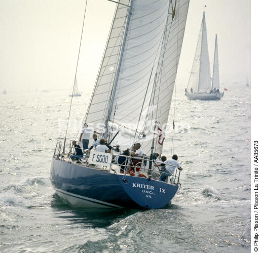 Kriter IX, skippered by André Viant - © Philip Plisson / Plisson La Trinité / AA35673 - Photo Galleries - Sailing Race
