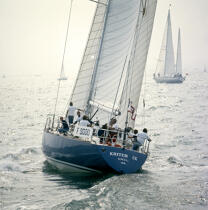 Kriter IX, skippered by André Viant © Philip Plisson / Plisson La Trinité / AA35673 - Photo Galleries - Maxi-monohull Racing Yacht