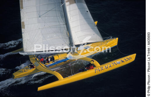 Paragon trimaran - © Philip Plisson / Plisson La Trinité / AA35693 - Photo Galleries - Ocean racing trimaran