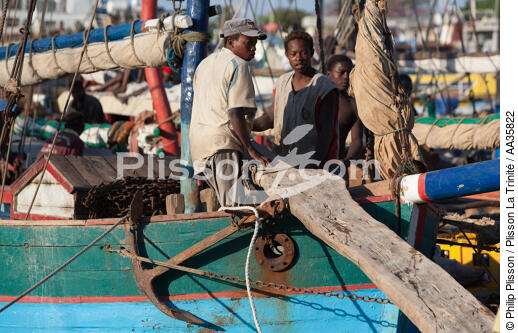 Port de Majunga, côtes Nord Ouest de Madagascar. - © Philip Plisson / Plisson La Trinité / AA35822 - Nos reportages photos - Port