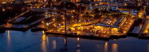 Le port de Lorient de nuit © Philip Plisson / Plisson La Trinité / AA35919 - Nos reportages photos - Ville [56]
