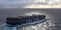 The container ship Marco Polo © Philip Plisson / Pêcheur d’Images / AA35924 - Photo Galleries - CMA CGM Marco Polo