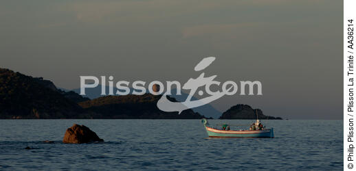 Corse Sud Est - © Philip Plisson / Plisson La Trinité / AA36214 - Nos reportages photos - Bateau de pêche