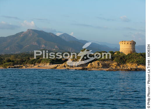 Corsica - © Philip Plisson / Plisson La Trinité / AA36334 - Photo Galleries - Tower