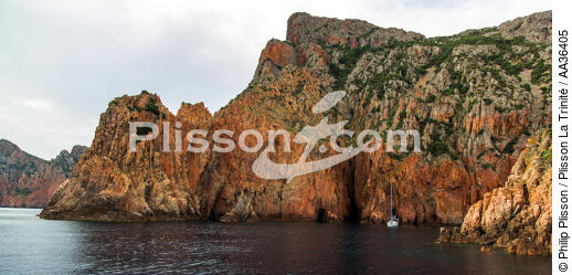 Golf de Porto, Corse - © Philip Plisson / Plisson La Trinité / AA36405 - Nos reportages photos - D'Ajaccio à la pointe de la Revellata
