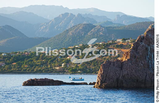 Golfe de Pinarellu, Corse - © Philip Plisson / Plisson La Trinité / AA36516 - Nos reportages photos - La France vue de la mer