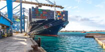 CMA CGM Jules Verne © Philip Plisson / Plisson La Trinité / AA36658 - Nos reportages photos - Transport maritime