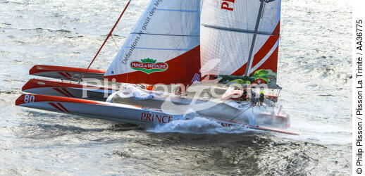 Le Maxi 80 Prince de Bretagne sur l'Armen Race 2013 - © Philip Plisson / Plisson La Trinité / AA36775 - Nos reportages photos - Terme marin