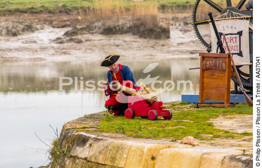 La pose de la mâture de l'Hermione à rochefort - © Philip Plisson / Plisson La Trinité / AA37041 - Nos reportages photos - Voile tradition