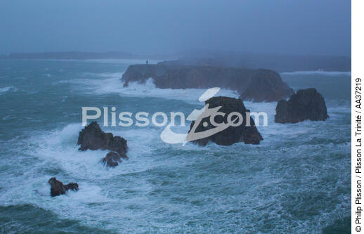 Les Tas de pois rocks - © Philip Plisson / Plisson La Trinité / AA37219 - Photo Galleries - Cliff