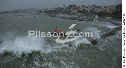 the Conquet harbor - © Philip Plisson / Plisson La Trinité / AA37236 - Photo Galleries - Storm at sea