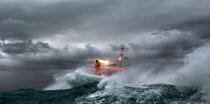 Lyfeboat from la Grande Motte © Philip Plisson / Plisson La Trinité / AA37240 - Photo Galleries - Lifesaving at sea