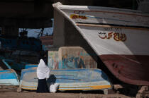 Le Delta du Nil - Egypte © Philip Plisson / Plisson La Trinité / AA37367 - Nos reportages photos - Elément d'un bateau