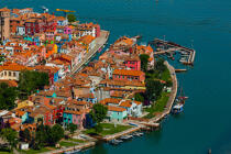 L'île de Burano © Philip Plisson / Plisson La Trinité / AA37455 - Nos reportages photos - La Lagune de Venise