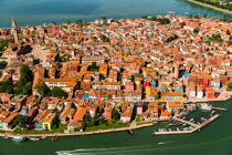 L'île de Burano © Philip Plisson / Plisson La Trinité / AA37458 - Nos reportages photos - La Lagune de Venise