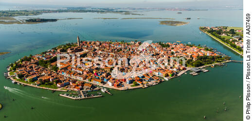 L'île de Burano - © Philip Plisson / Plisson La Trinité / AA37459 - Nos reportages photos - La Lagune de Venise