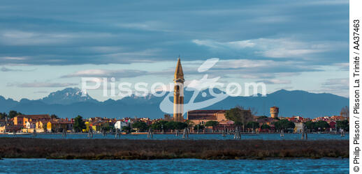L'île de Burano - © Philip Plisson / Plisson La Trinité / AA37463 - Nos reportages photos - Lagune de Venise