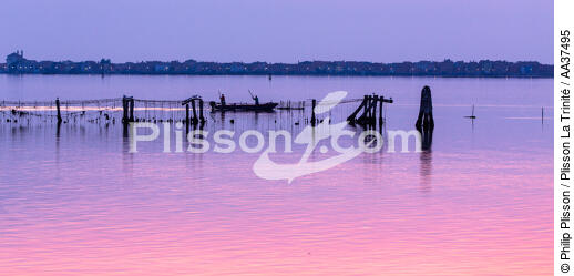 La lagune de Venise - © Philip Plisson / Plisson La Trinité / AA37495 - Nos reportages photos - Site [It]