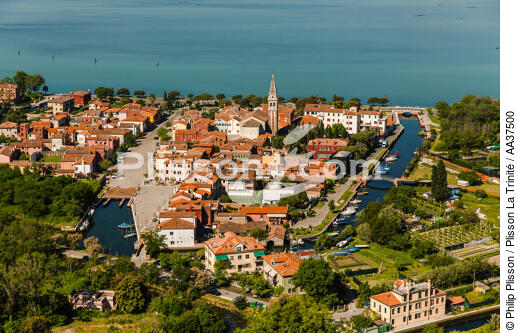 l'ïle du Lido qui protège la lagune de Venise - © Philip Plisson / Plisson La Trinité / AA37500 - Nos reportages photos - Ile [It]