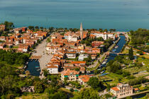 l'ïle du Lido qui protège la lagune de Venise © Philip Plisson / Plisson La Trinité / AA37500 - Nos reportages photos - Vue aérienne