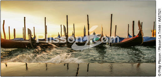High tide in Venice - © Philip Plisson / Plisson La Trinité / AA37521 - Photo Galleries - Town [It]