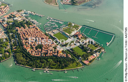 Venice - © Philip Plisson / Plisson La Trinité / AA37585 - Photo Galleries - Aerial shot