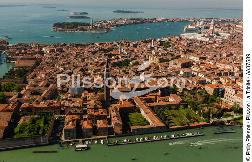Venise - © Philip Plisson / Plisson La Trinité / AA37589 - Nos reportages photos - Vue aérienne
