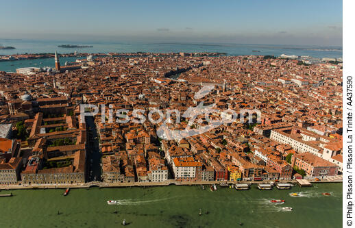 Venise - © Philip Plisson / Plisson La Trinité / AA37590 - Nos reportages photos - Venise