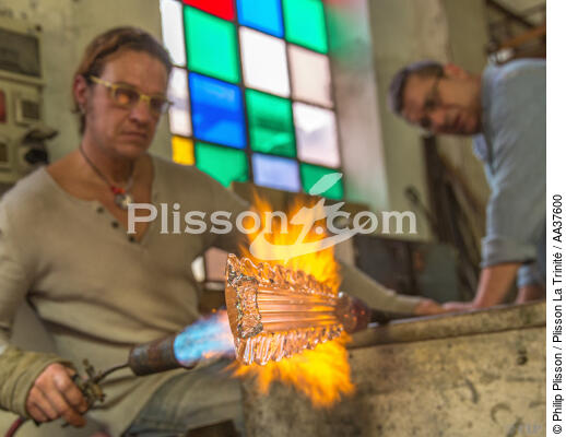 Glass work art at the Murano [AT] - © Philip Plisson / Plisson La Trinité / AA37600 - Photo Galleries - Site of interest [It]